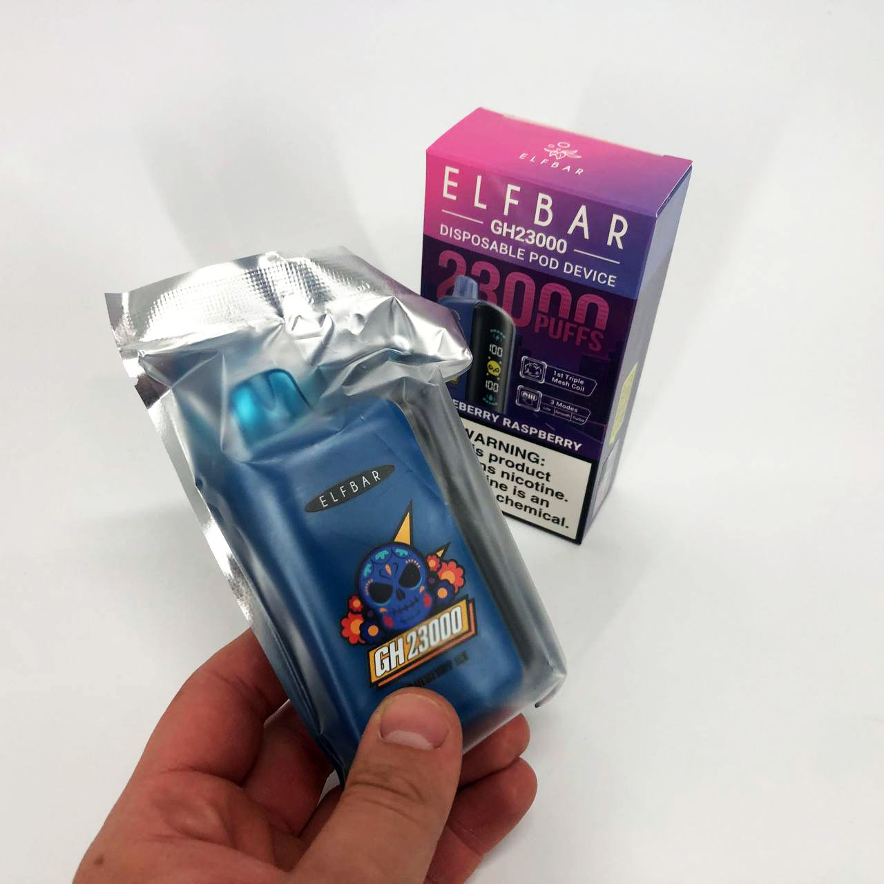 ELF BAR GH 23000 5%. Черника Малина (Blueberry Raspberry Ice)