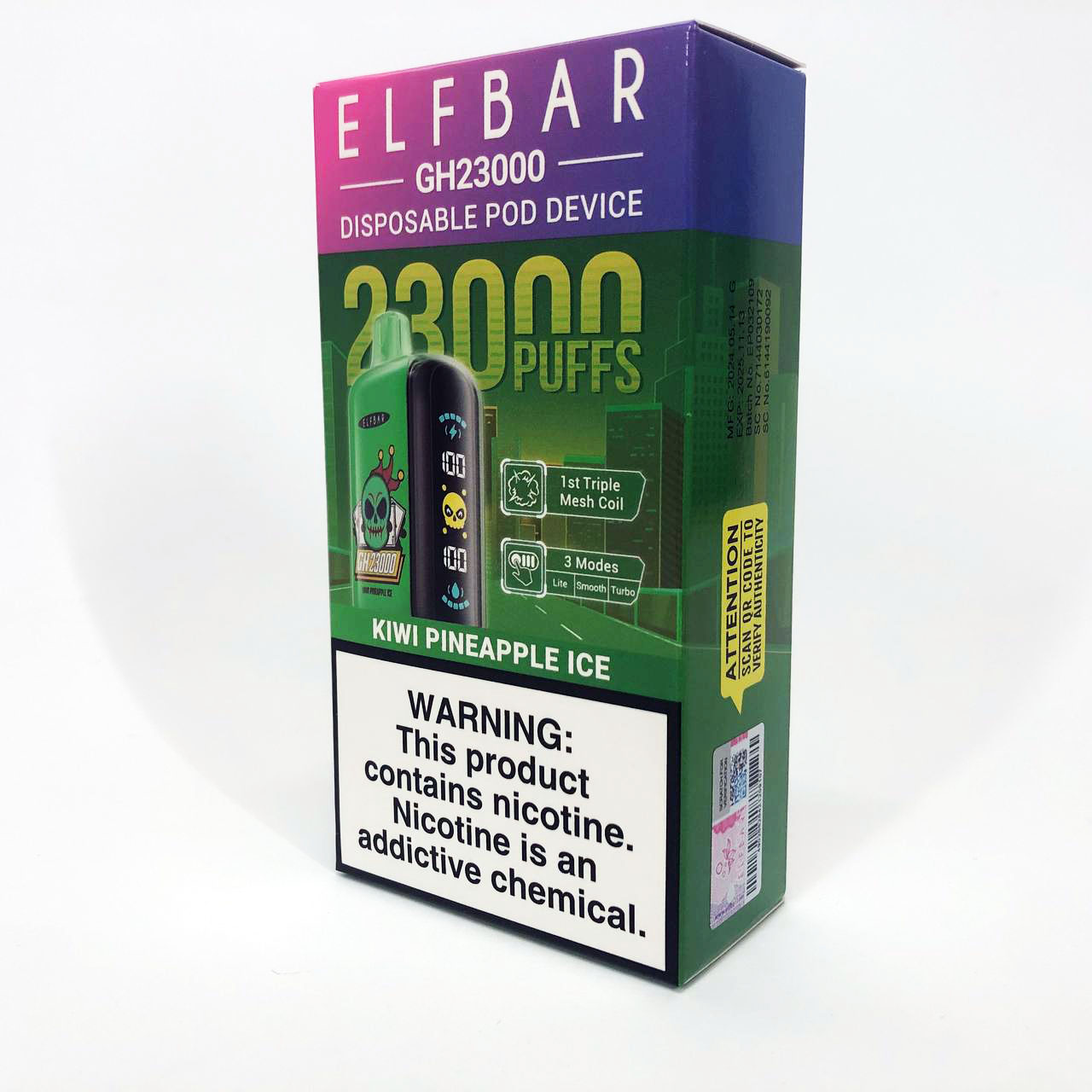 ELF BAR GH 23000 5%. Киви Ананас (Kiwi Pineapple)