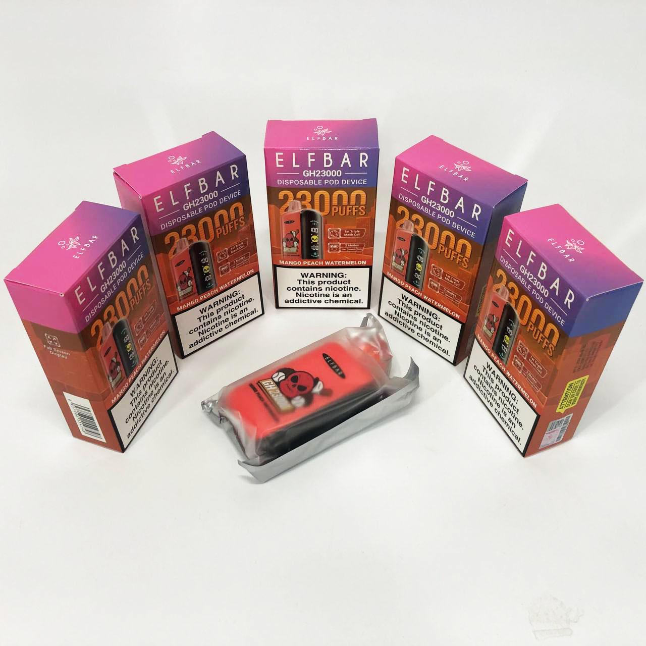 ELF BAR GH 23000 5%. Манго Персик Арбуз (Mango Peach Watermelon)