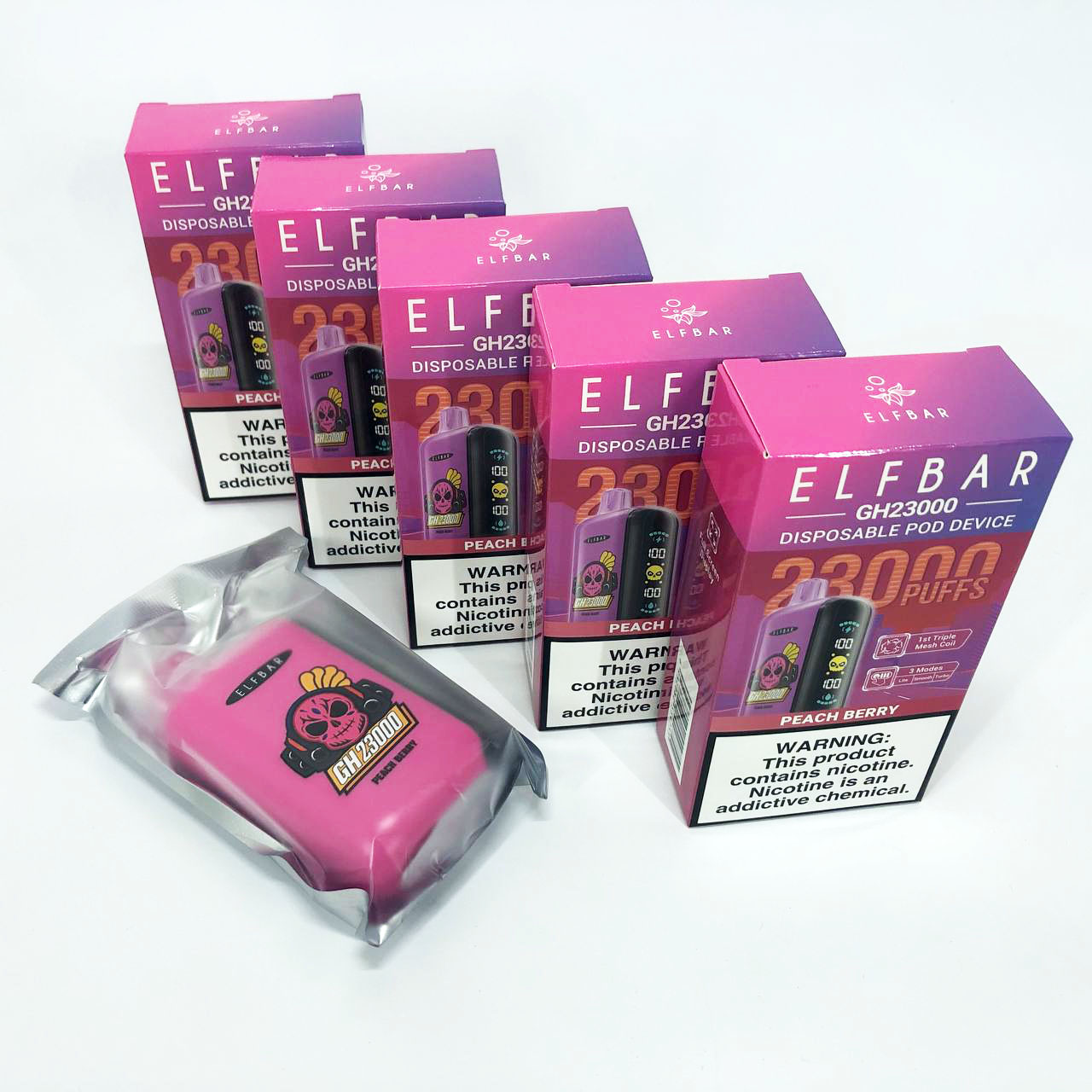 ELF BAR GH 23000 5%. Персик Ягоды (Peach Berry)