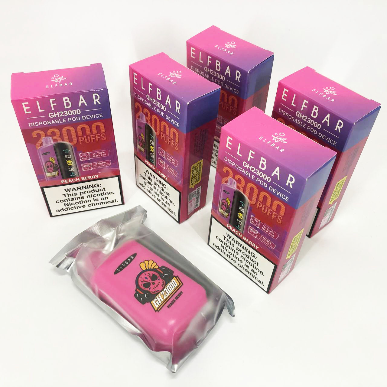 ELF BAR GH 23000 5%. Персик Ягоды (Peach Berry)