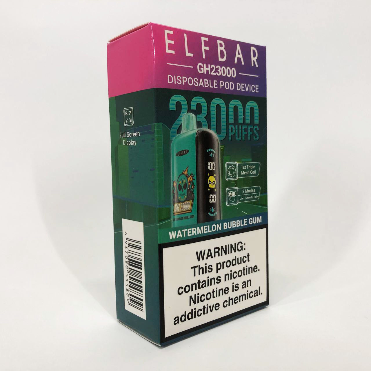 ELF BAR GH 23000 5%. Арбузная жевательная резинка (Watermelon Bubble Gum)