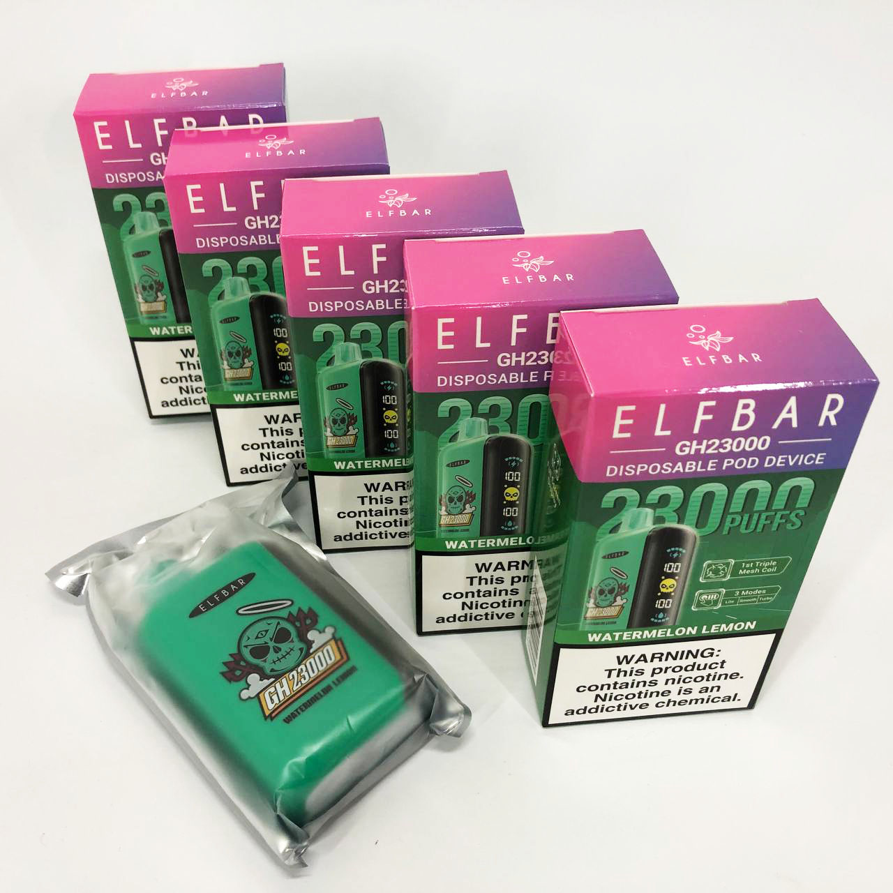 ELF BAR GH 23000 5%. Арбуз Лимон (Watermelon Lemon)