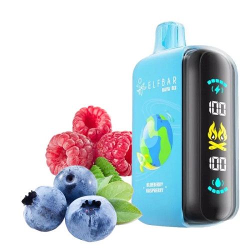 Elf Bar Raya D3 25000. Черника Малина (Blueberry Raspberry)