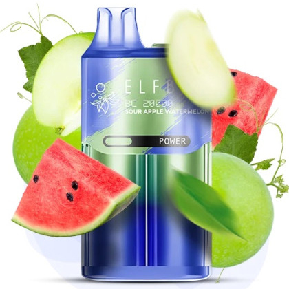 Elf Bar BC20000 5%. Кислое Яблоко Арбуз (Sour Apple Watermelon)