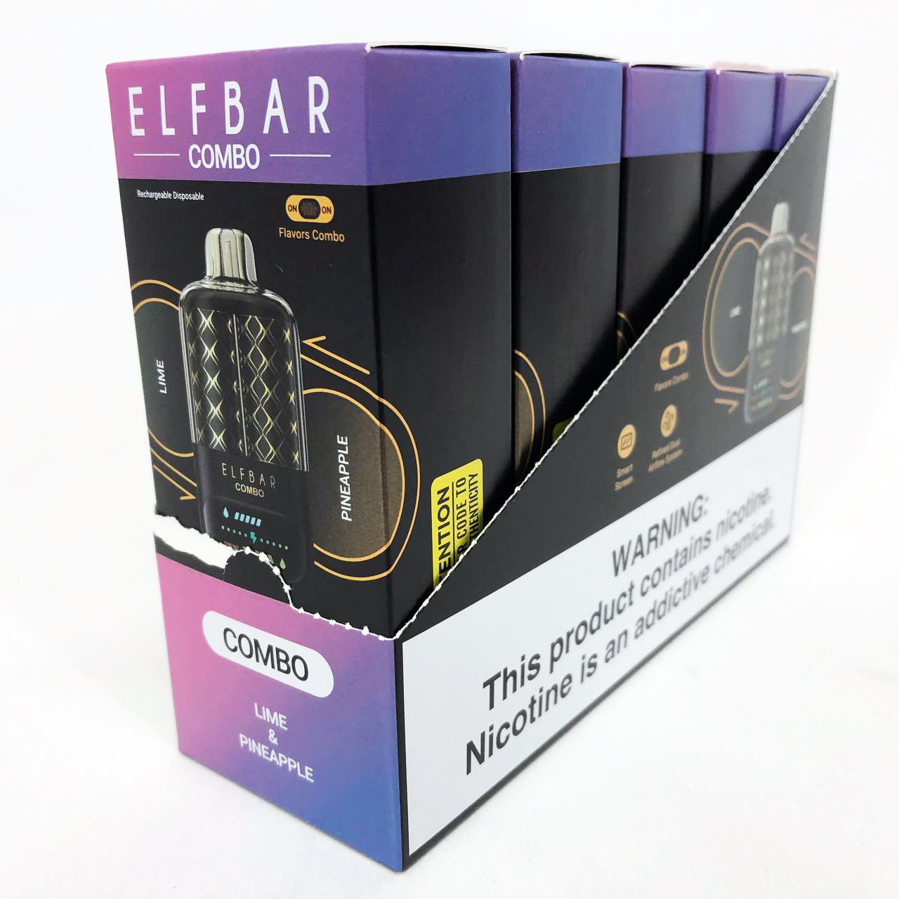 ELF BAR COMBO 25000. Переключение вкусов. Лайм / Ананас (Lime / Pineapple)