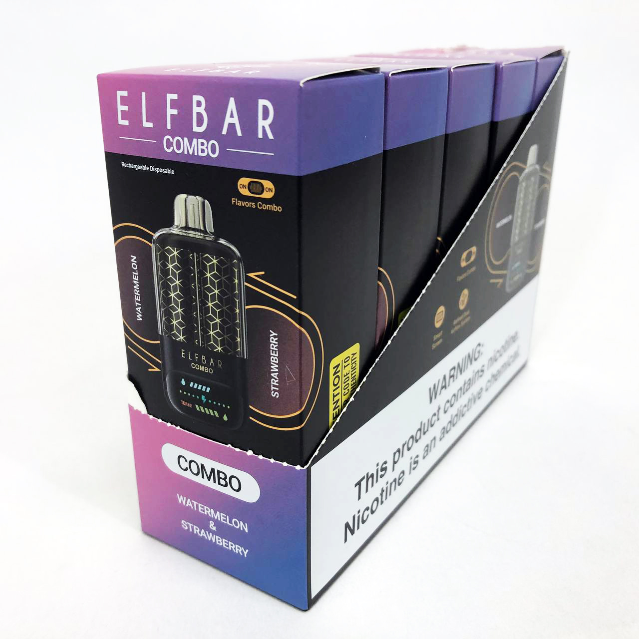 ELF BAR COMBO 25000. Переключение вкусов. Арбуз / Клубника (Watermelon / Strawberry)
