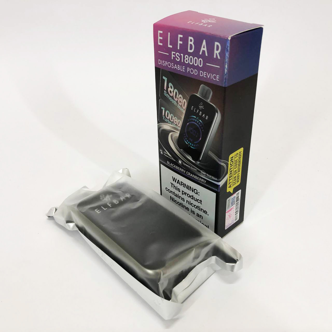 ELF BAR FS18000 5%. Ежевика Клюква (Blackberry Cranberry)