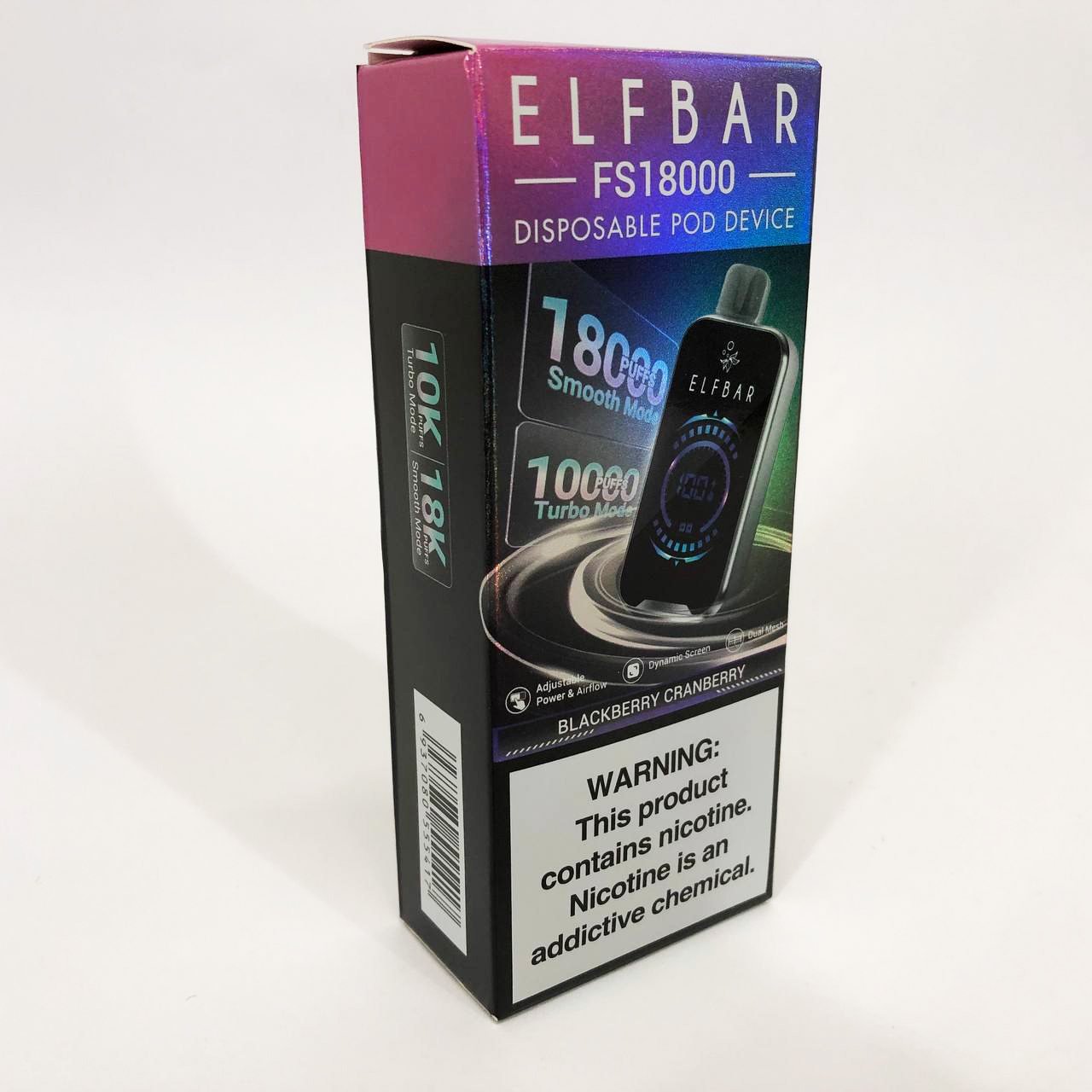 ELF BAR FS18000 5%. Ежевика Клюква (Blackberry Cranberry)