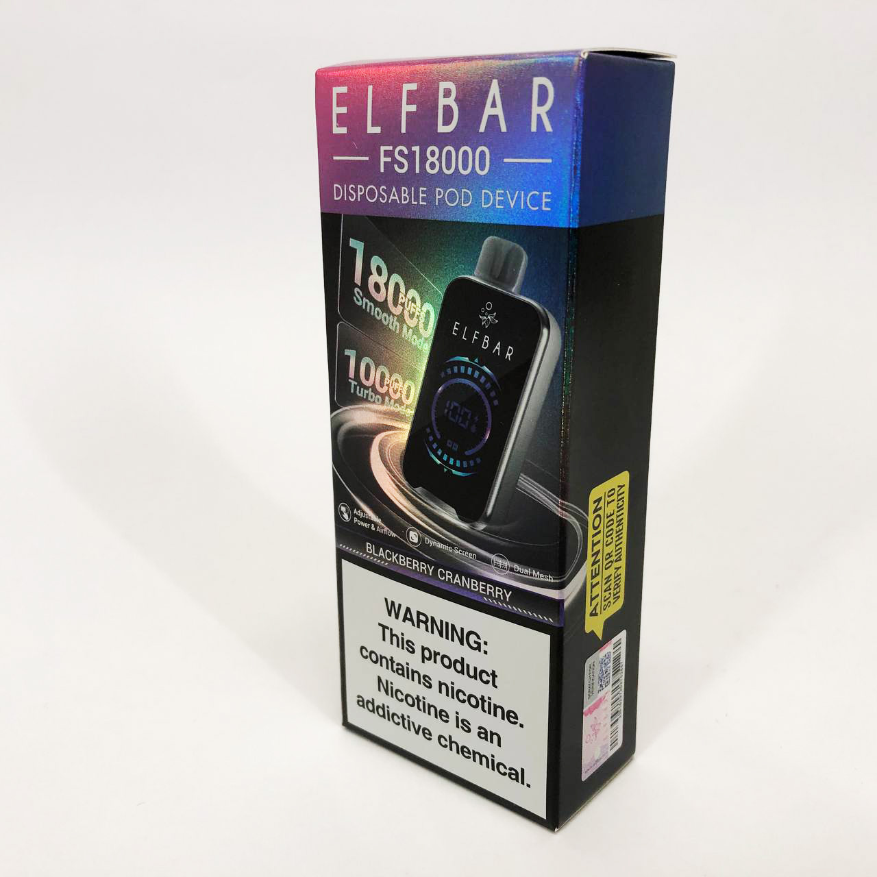 ELF BAR FS18000 5%. Ежевика Клюква (Blackberry Cranberry)