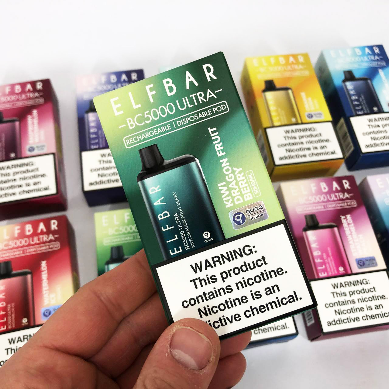 Elf Bar BC5000 Ultra. Киви Драконий фрукт Ягода (Kiwi Dragon Fruit Berry)