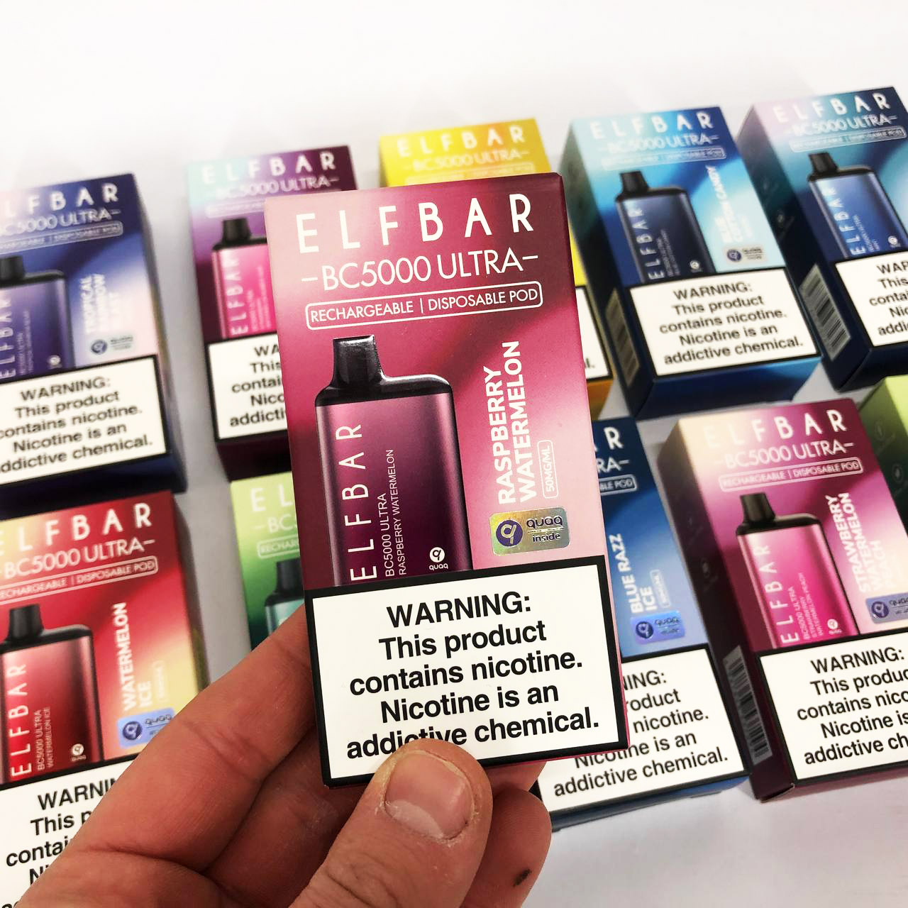 Elf Bar BC5000 Ultra. Малина Арбуз (Raspberry Watermelon)