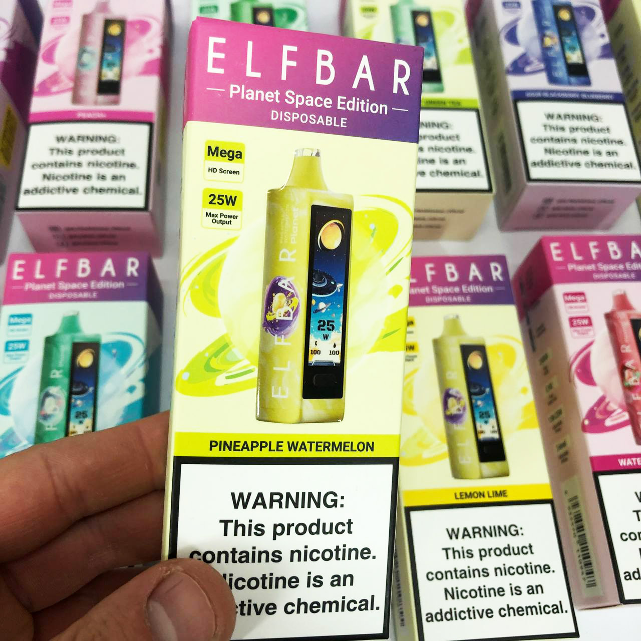 ELF BAR Planet 25000. Ананас Арбуз (Pineapple Watermelon)