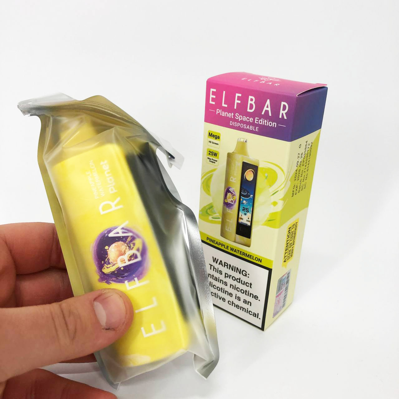 ELF BAR Planet 25000. Ананас Арбуз (Pineapple Watermelon)