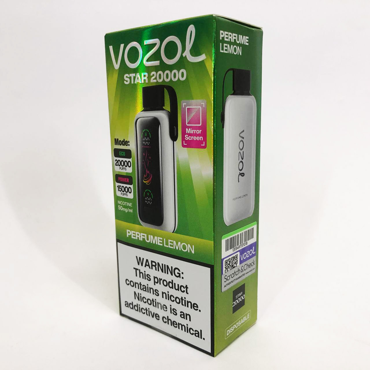 Vozol Star 20000. Лимон (Perfume Lemon)
