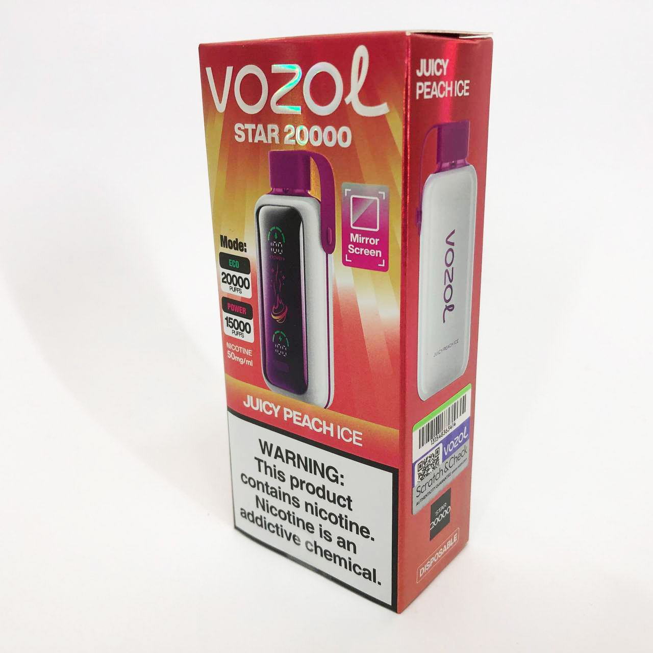 Vozol Star 20000. Персик (Juicy Peach Ice)