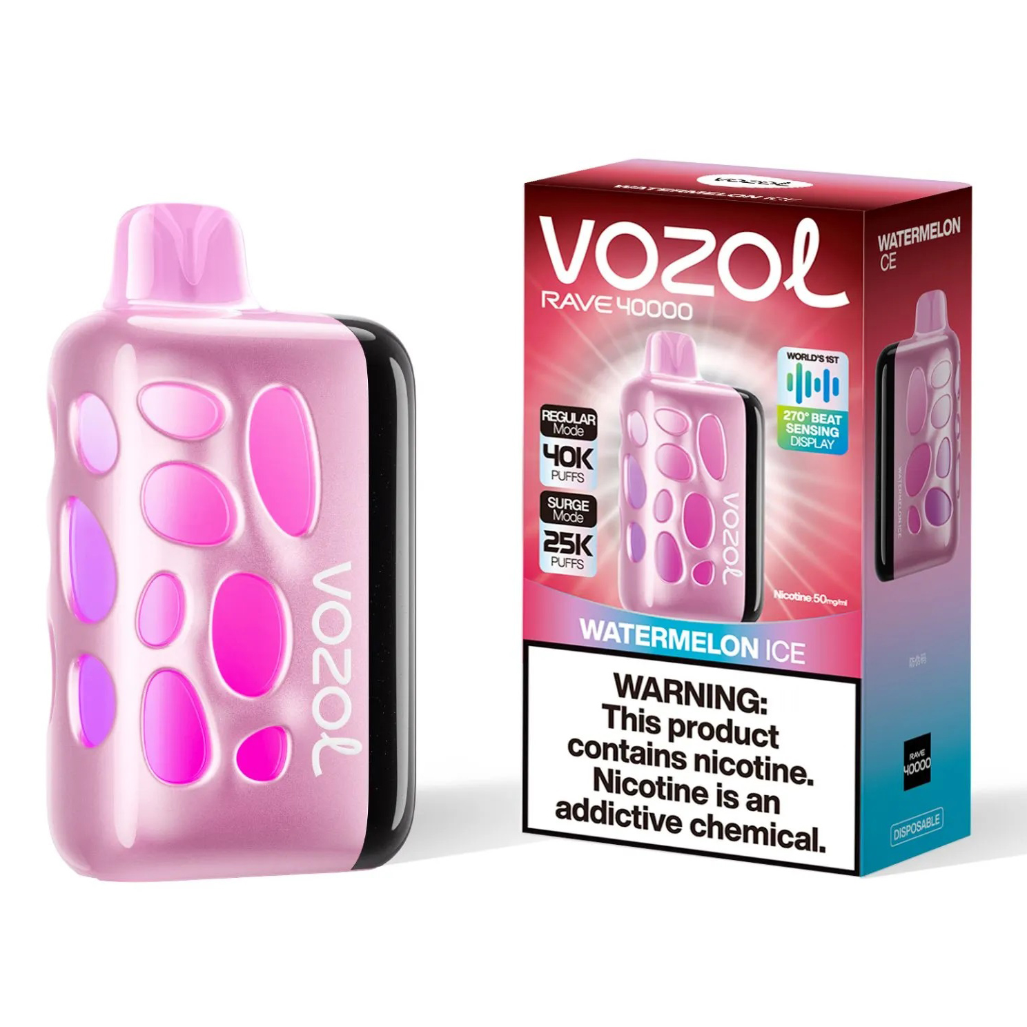 Vozol Rave 40000. (Watermelon Ice)