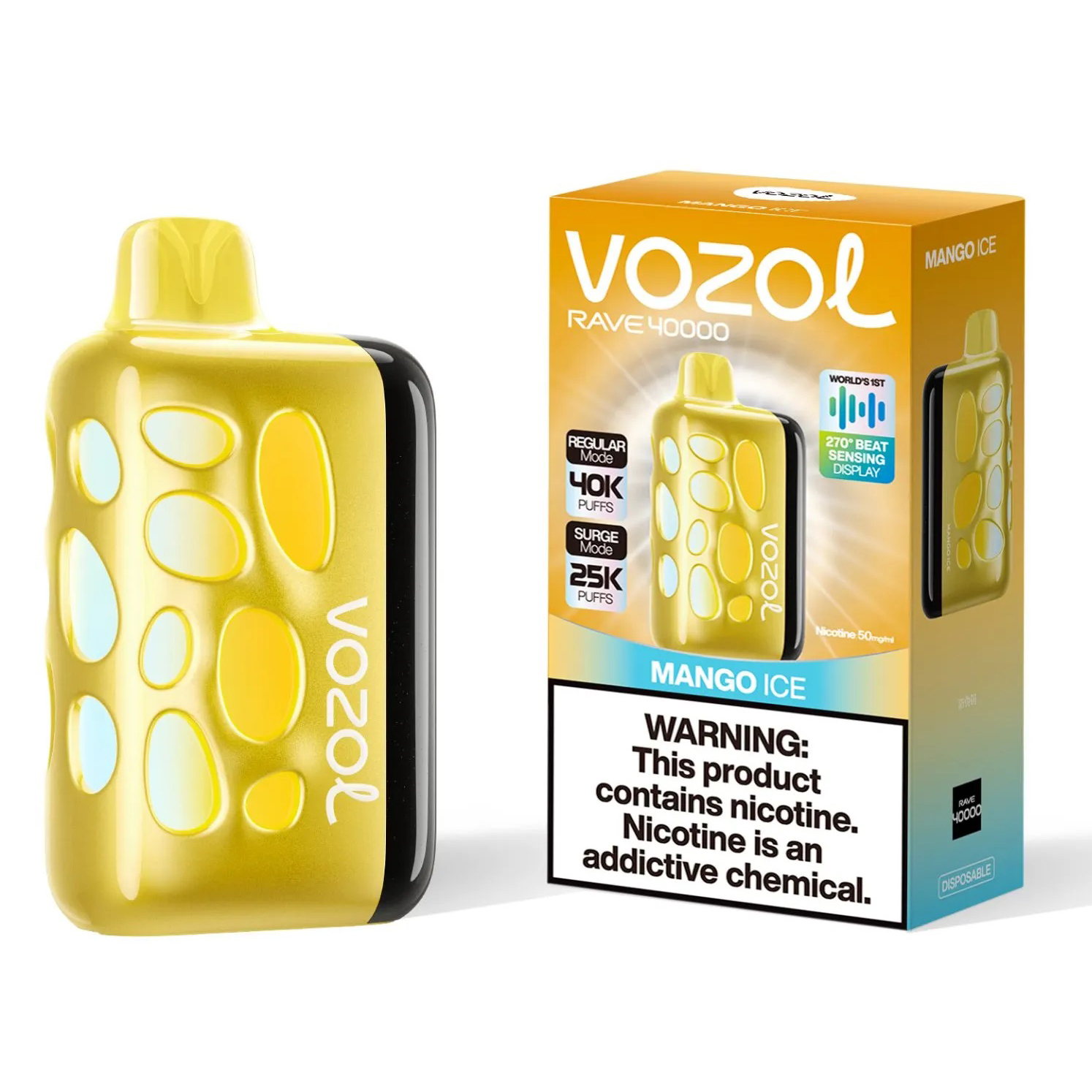 Vozol Rave 40000. (Mango Ice)
