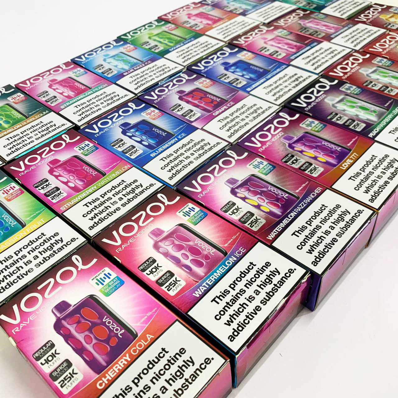 Vozol Rave 40000. Черника (Blueberry Ice)