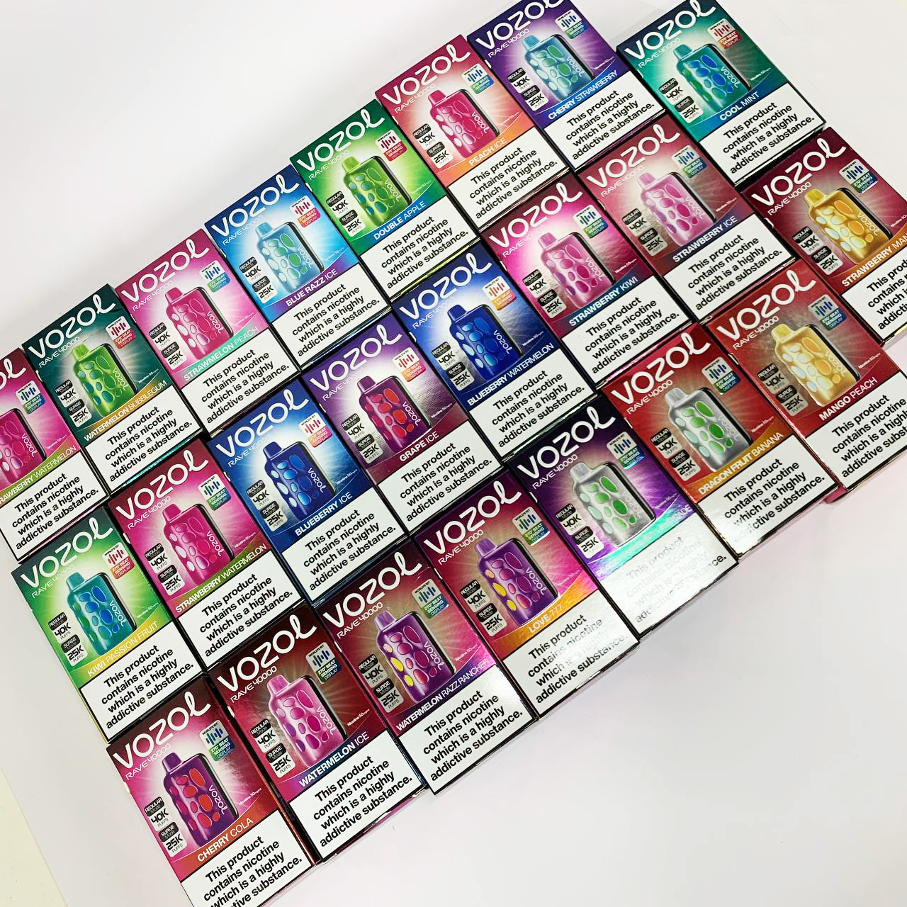 Vozol Rave 40000. Черника (Blueberry Ice)