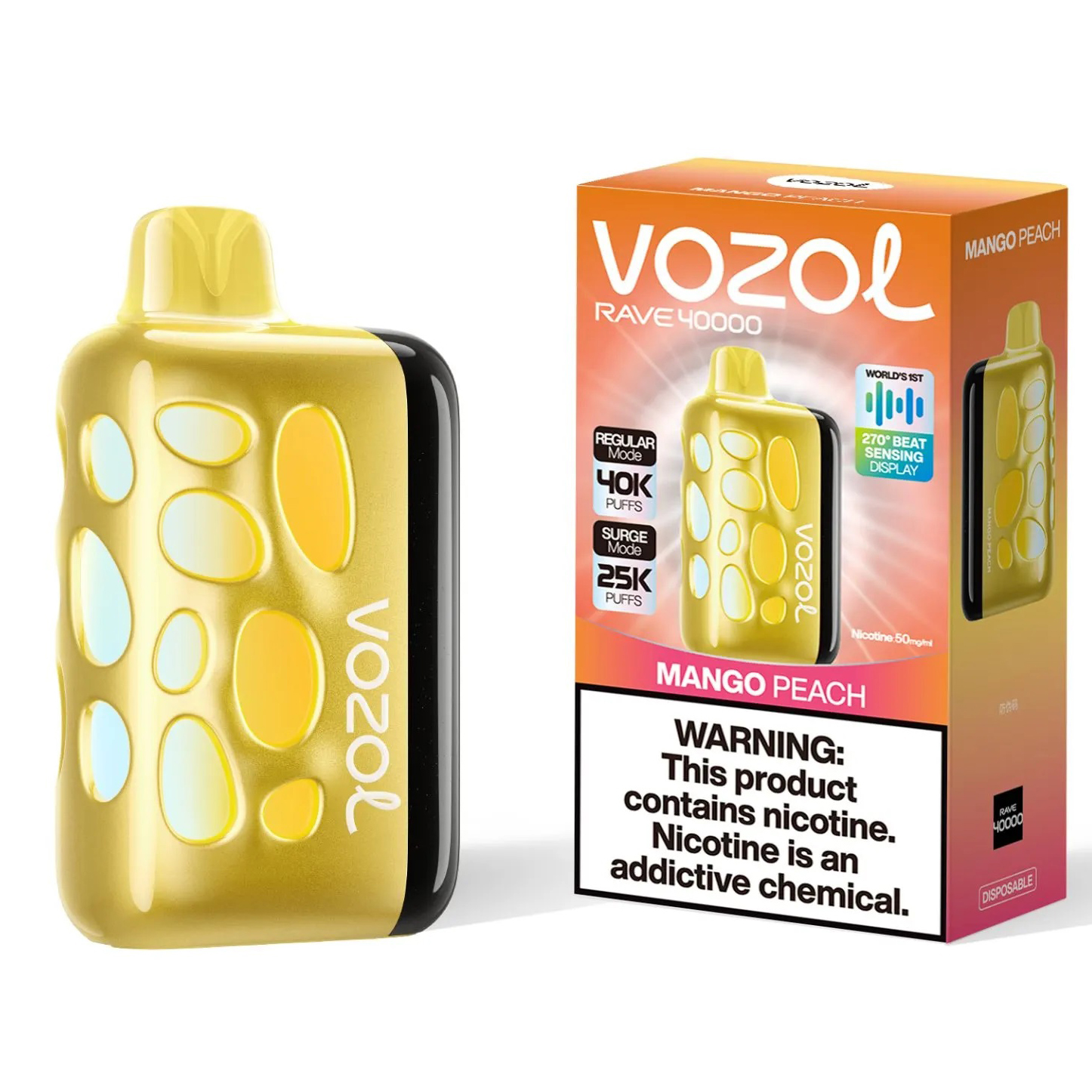 Vozol Rave 40000. (Mango Peach)