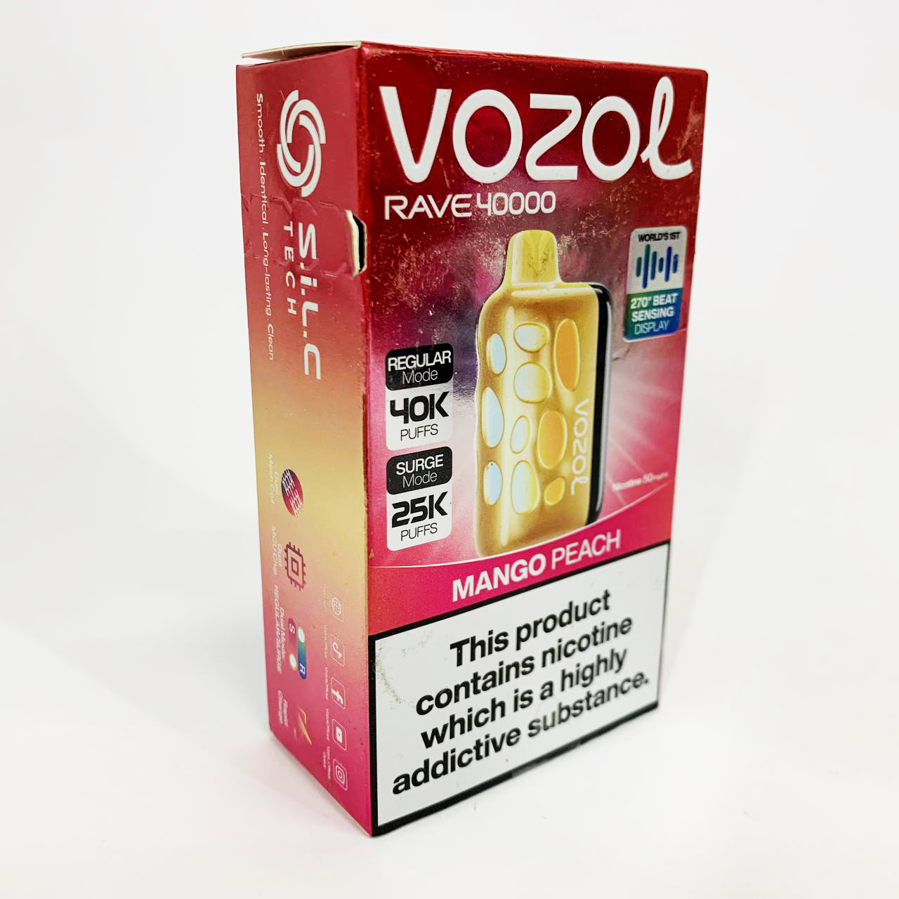 Vozol Rave 40000. Манго Персик (Mango Peach)