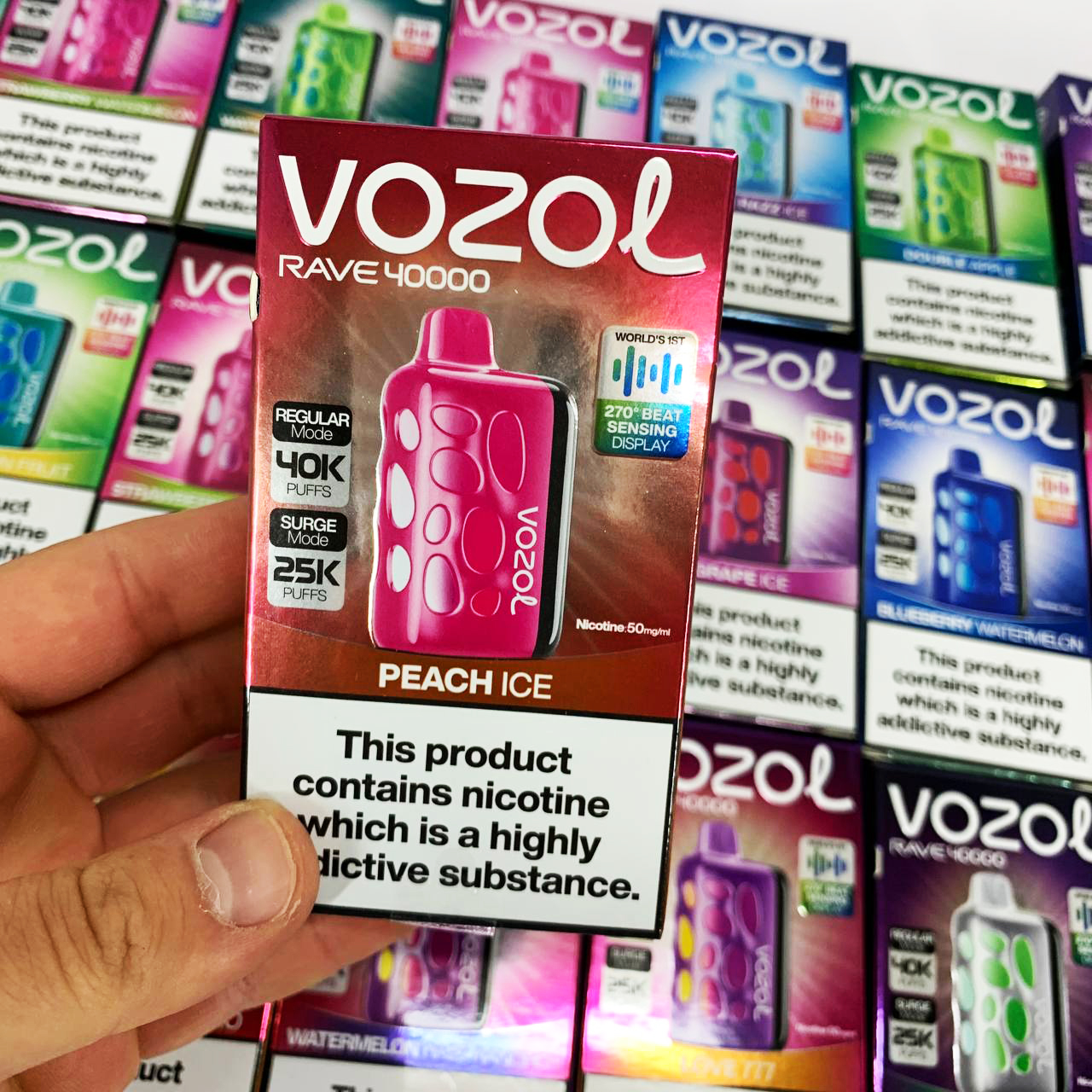 Vozol Rave 40000. Персик (Peach Ice)