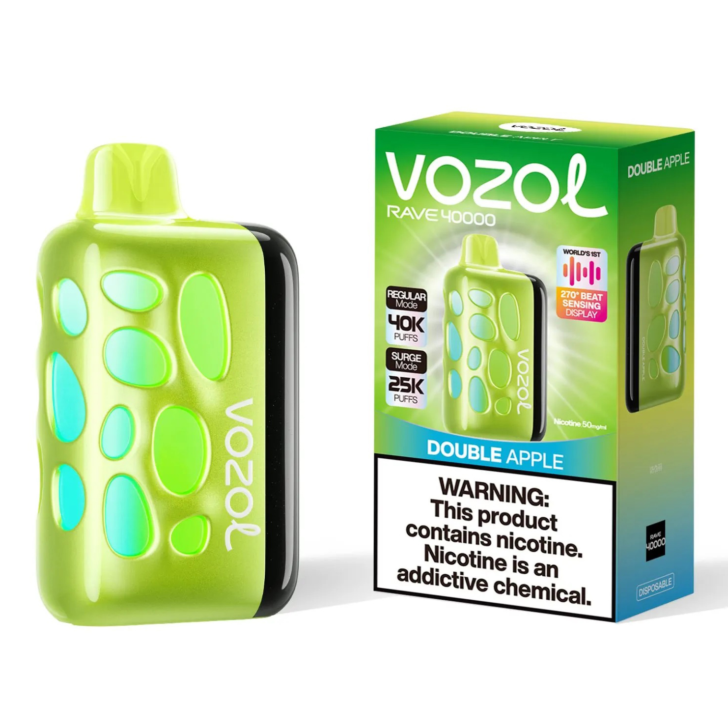 Vozol Rave 40000. (Double Apple)