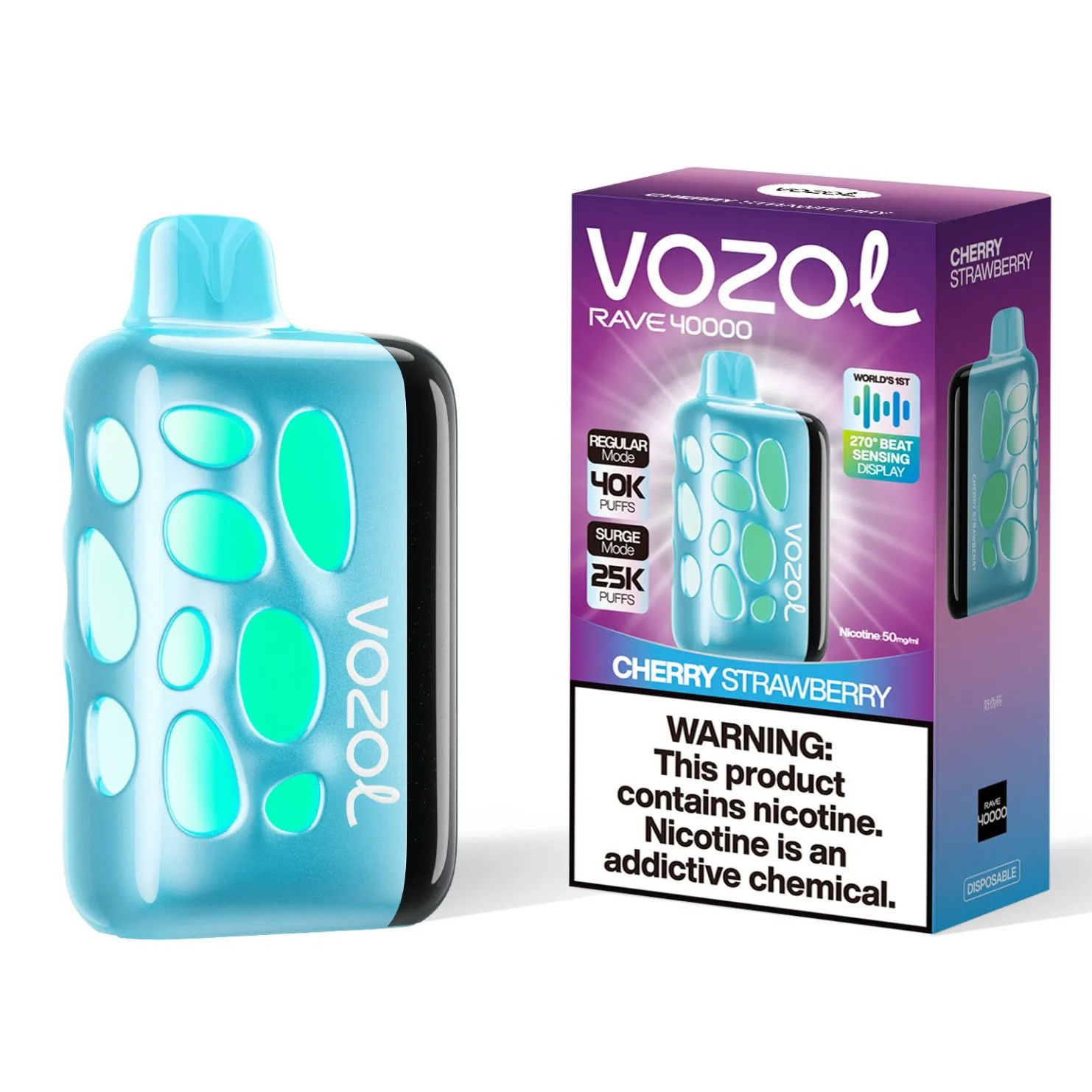 Vozol Rave 40000. (Cherry Strawberry)