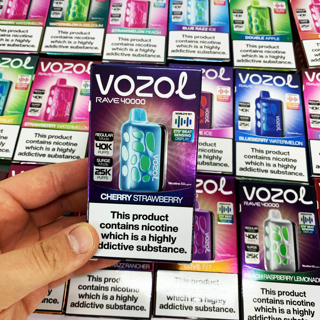 Vozol Rave 40000. Вишня Клубника (Cherry Strawberry)