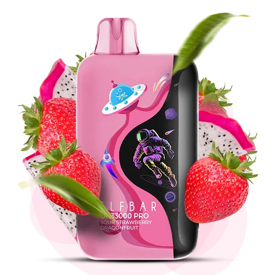 Elf Bar GH 33000 PRO. Кислая Клубника Драгонфрут (Sour Strawberry Dragonfruit)