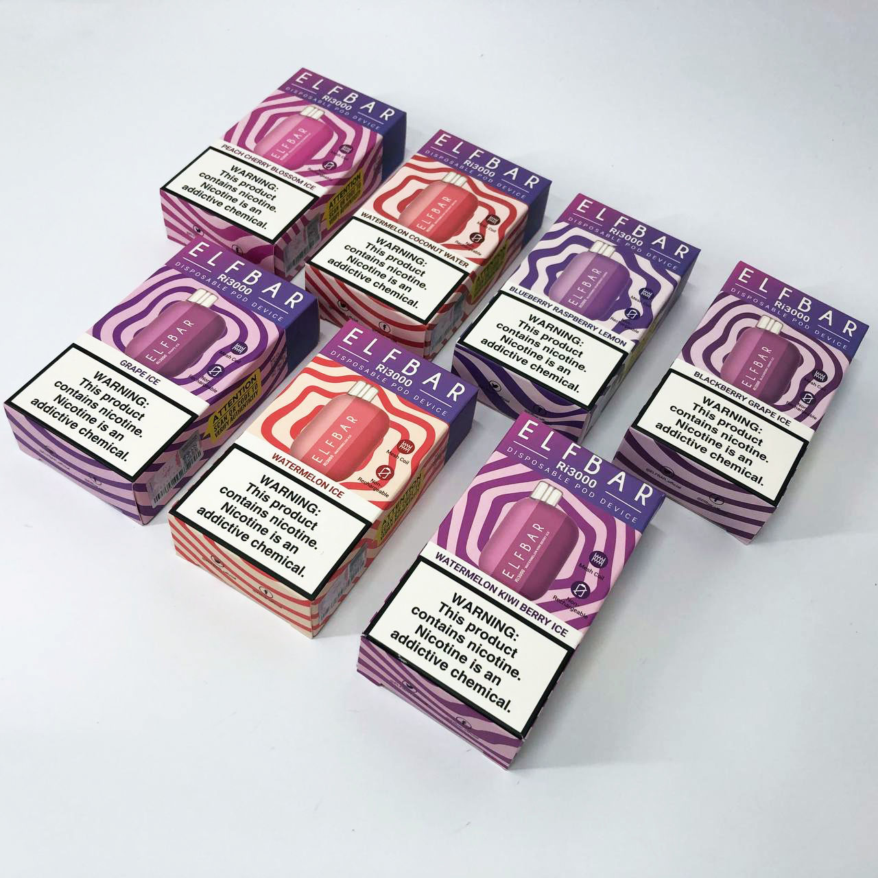 Elf Bar RI3000 5%. Черника Апельсин (Blueberry Orange)