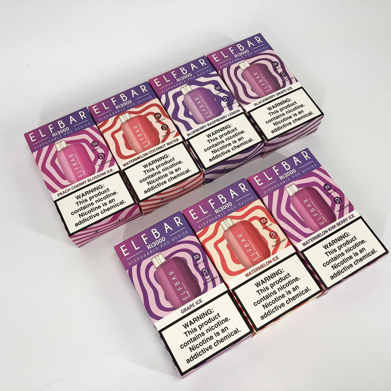 Elf Bar RI3000 5%. Черника Апельсин (Blueberry Orange)