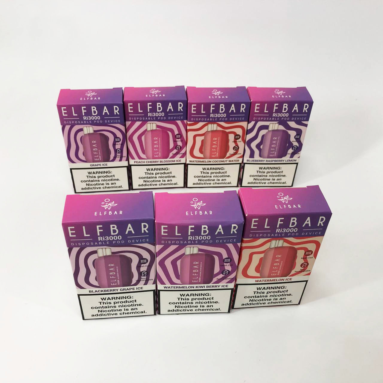 Elf Bar RI3000 5%. Черника Апельсин (Blueberry Orange)