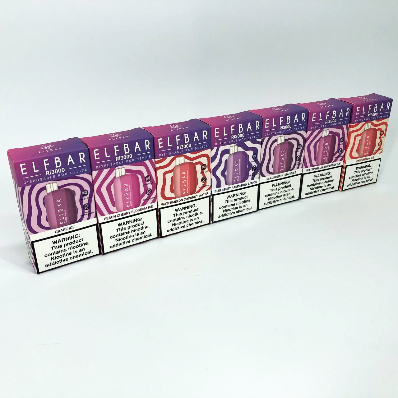 Elf Bar RI3000 5%. Черника Апельсин (Blueberry Orange)