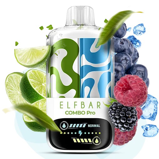 ELF BAR Combo Pro 30000 Лайм Синяя малина (Lime Blue Razz)