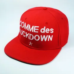 Кепка бейсболка Comme des Fuckdown Red white logo