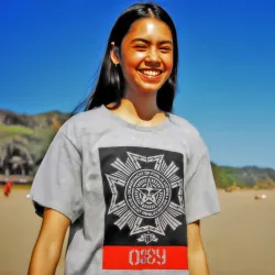 Винтажная фирменная футболка OBEY Shepard Fairey Public Works Medal 2004