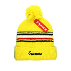 Supreme Шапка жёлтая с бубоном
