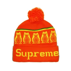 Supreme Шапка оранжевая с бубоном
