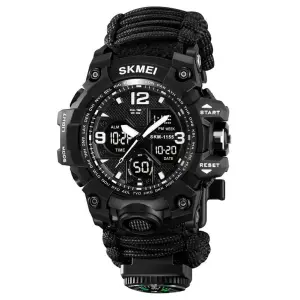 Часы наручные мужские SKMEI 1155BKBK PARACORD