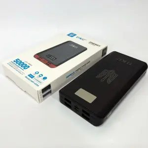 Аккумулятор портативный павербанк POWER BANK UKC ART-4148/4204. 50000mah, 4USB, внешний аккумулятор