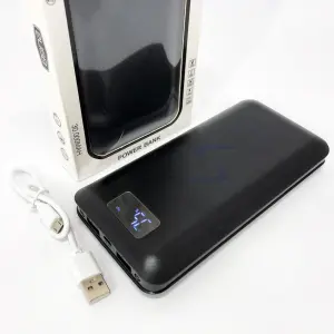 Портативная мобильная зарядка Power Bank 30000 mAh UKC, Внешний аккумулятор, Зарядка power bank. Цвет: черный