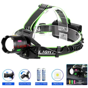 Фонарь налобный PLD-903-TG (white/yellow/white+red)