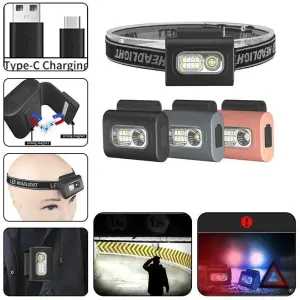 Фонарь налобный 505-XPE+8SMD(white+red+blue)