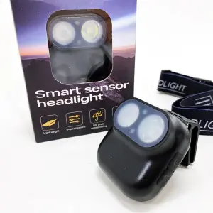 Фонарь налобный W809-2XTE Motion Sensor
