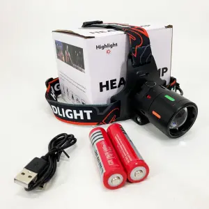 Фонарь налобный BL-T207-TG 2x18650
