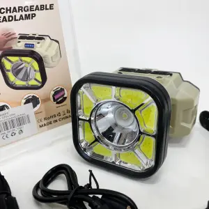 Фонарь налобный 826X-XPE+8COB(White+Red) 1x18650