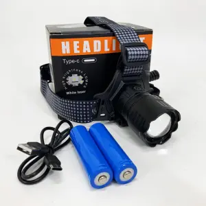 Фонарь налобный 8505 WHITE LASER LED PM10-4TG (White+Yellow+Blue+Red) 2x18650