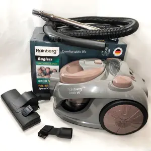 Пылесос контейнерный без мешка Rainberg RB-653 2500Вт, циклонный контейнерный пылесос, небольшой пылесос